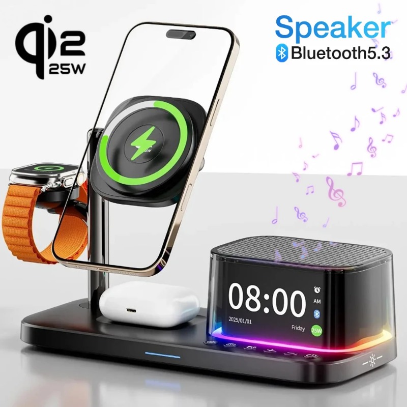Bluetooth 5.3 Speaker Qi2.2 25 - Smartwatch Watches With Bluetooth ulasan dan harga