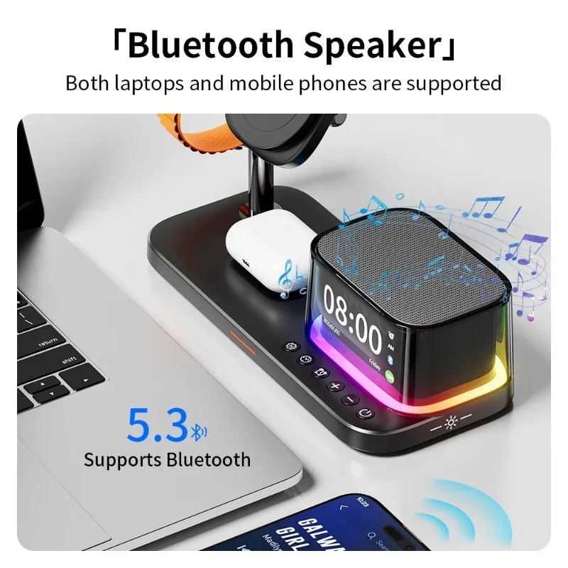 Bluetooth 5.3 Speaker Qi2.2 25 - Smartwatch Watches With Bluetooth ulasan dan harga