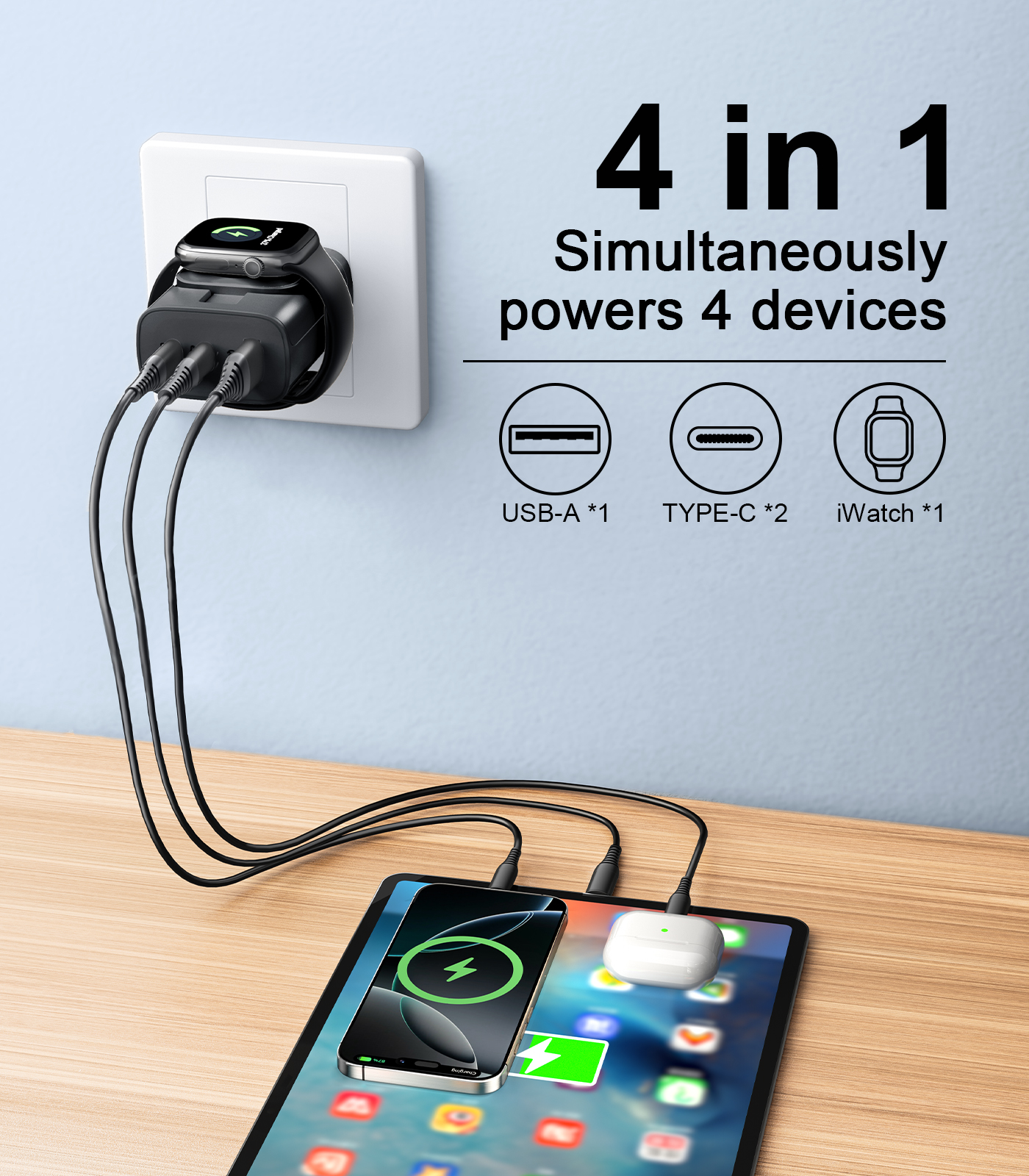 Eary 40W for Apple Charging Bl - Iwatch Smartwatch ulasan dan harga