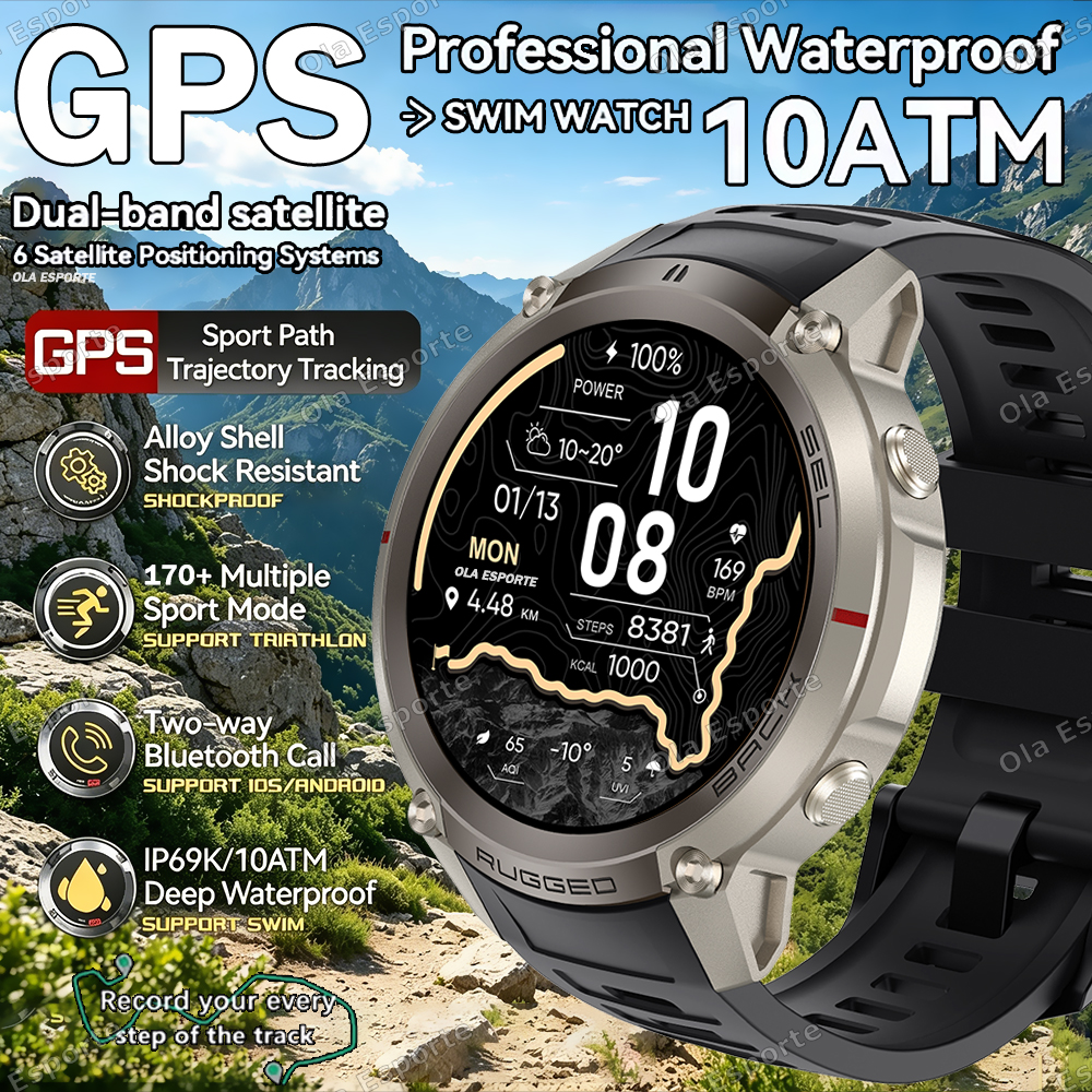 New Built-in GPS Smart Watch 5 - Smartwatch Running Watches For Men ulasan dan harga