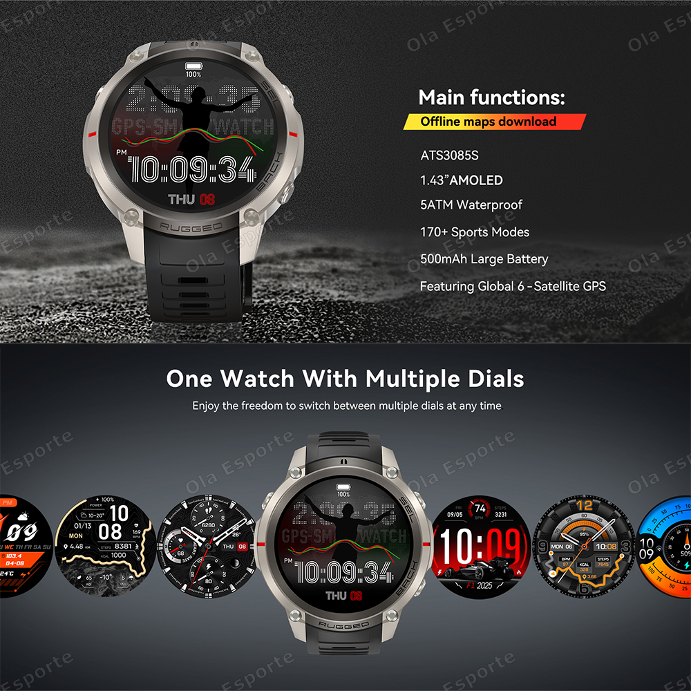 New Built-in GPS Smart Watch 5 - Smartwatch Running Watches For Men ulasan dan harga