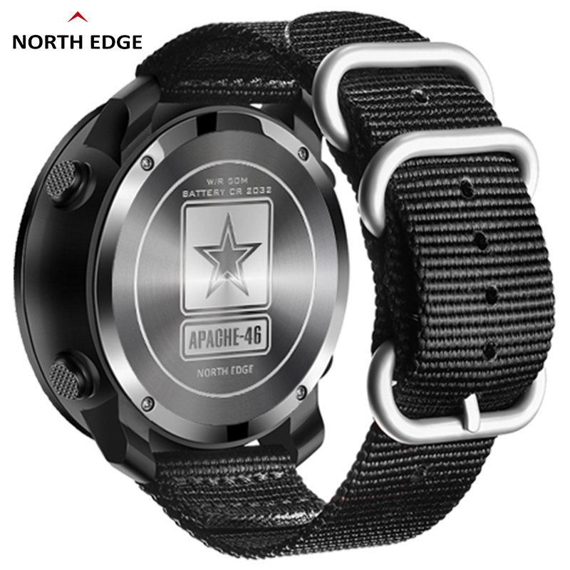 NORTH EDGE APACHE-46 Men Digit - Altimeter Compass Watch ulasan dan harga
