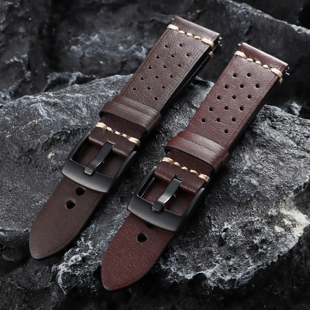 Vintage Cowhide Watch Strap 20 - Smartwatch Vintage Watches For Women ulasan dan harga