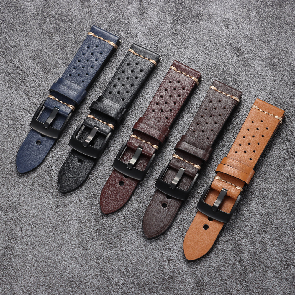 Vintage Cowhide Watch Strap 20 - Smartwatch Vintage Watches For Women ulasan dan harga