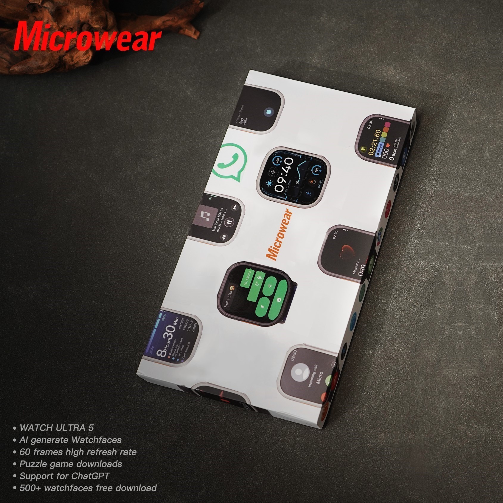 Whatsapp Quick Replies Ultra5  - Smartwatch Watch Whatsapp ulasan dan harga