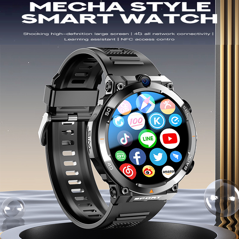 New Google Play 1.39-inch 4G N - Smartwatch Rugged Watches For Men ulasan dan harga