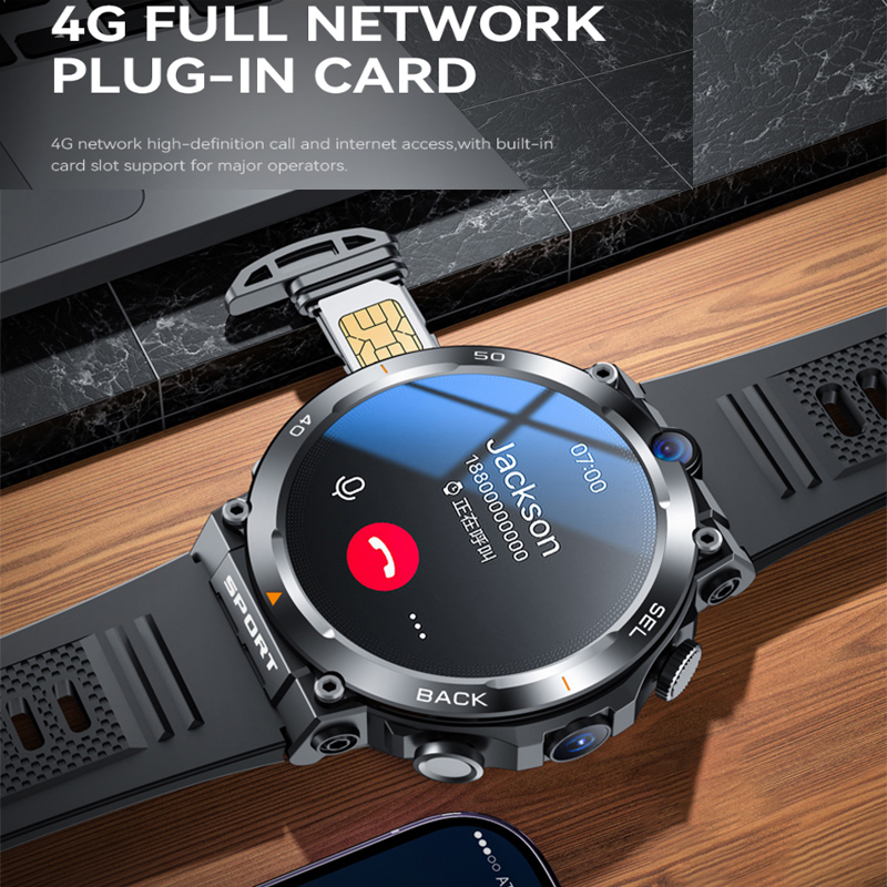 New Google Play 1.39-inch 4G N - Smartwatch Rugged Watches For Men ulasan dan harga