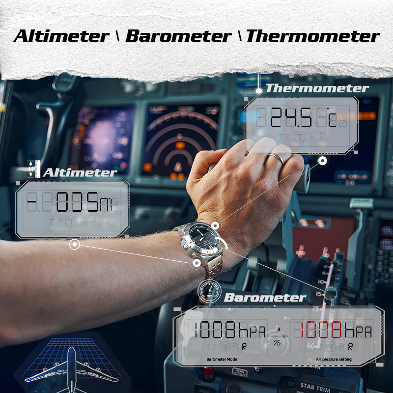 NORTH EDGE Men's Digital Watch - Altimeter Compass Watch ulasan dan harga