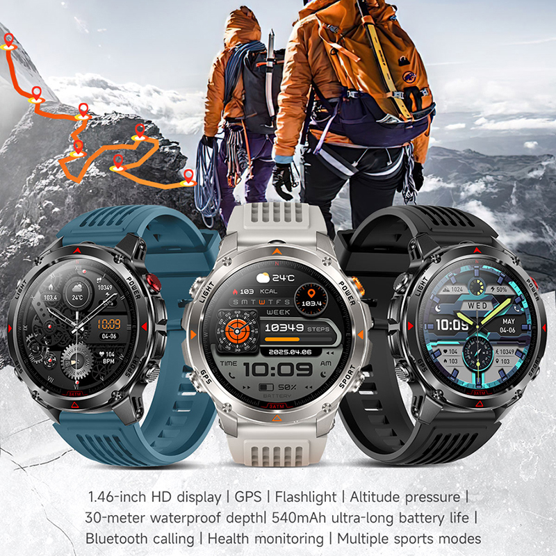 T-Rex 3 Built-in Dual-band GPS - Altimeter Compass Watch ulasan dan harga