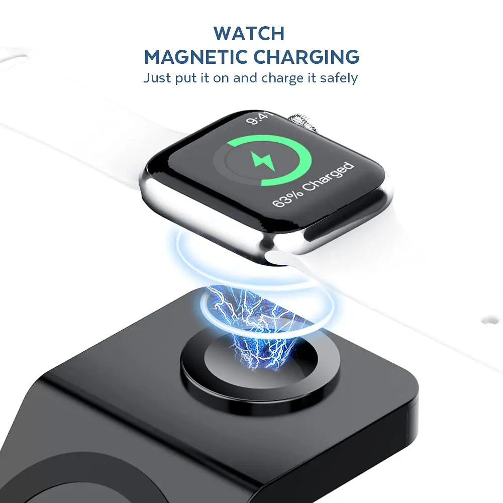3 In 1 Wireless Charger Stand  - Iwatch Smartwatch ulasan dan harga