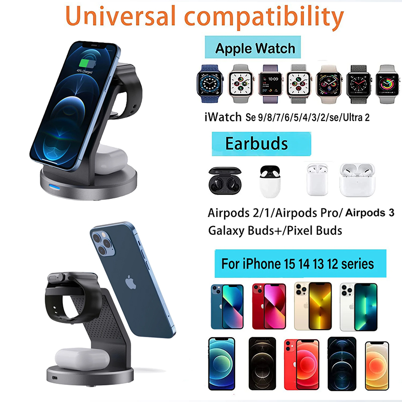 3 In 1 Wireless Charger Stand  - Iwatch Smartwatch ulasan dan harga