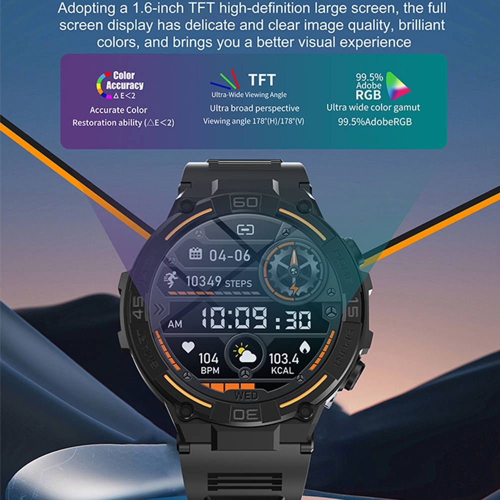 Outdoor Military Rugged Smartw - Smartwatch Rugged Watches For Men ulasan dan harga