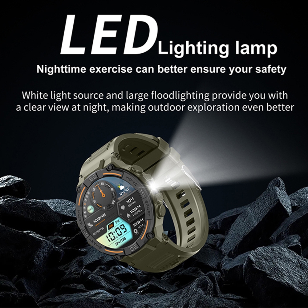 Outdoor Military Rugged Smartw - Smartwatch Rugged Watches For Men ulasan dan harga