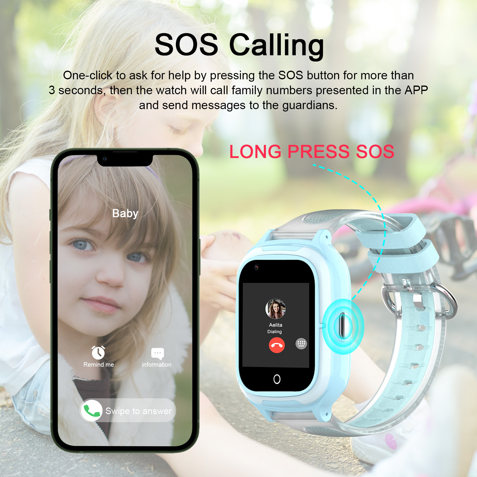 Getfitsoo Smart Watch For Chil - Smartwatch Watch Whatsapp ulasan dan harga