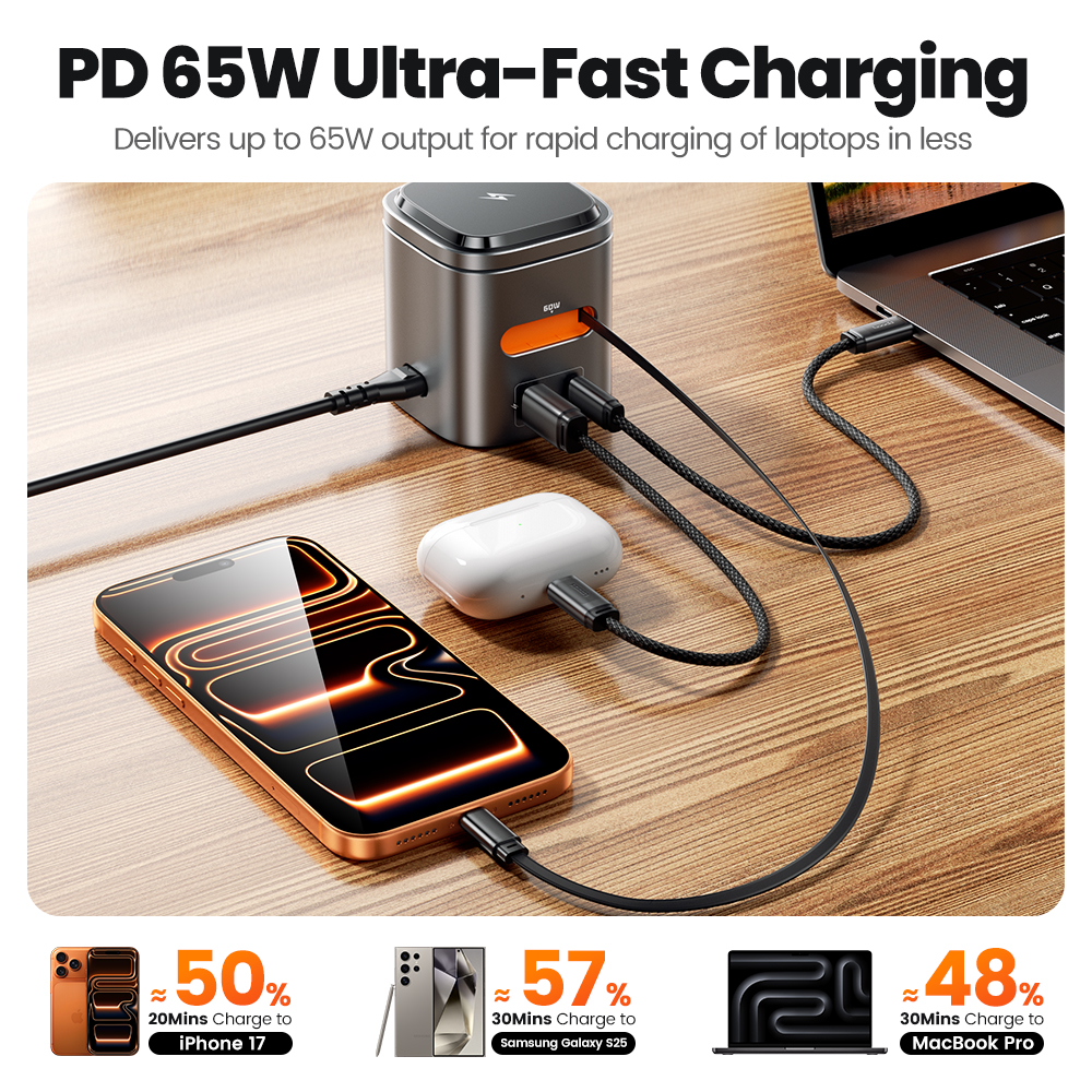 Toocki 80W 6-in-1 GaN Charging - Iwatch Smartwatch ulasan dan harga
