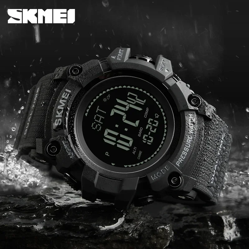 SKMEI 1358 Altimeter Weather T - Altimeter Compass Watch ulasan dan harga