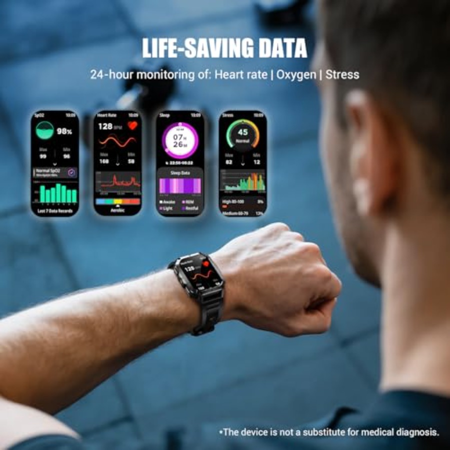Military Tactical Smart Watche - Smartwatch Rugged Watches For Men ulasan dan harga