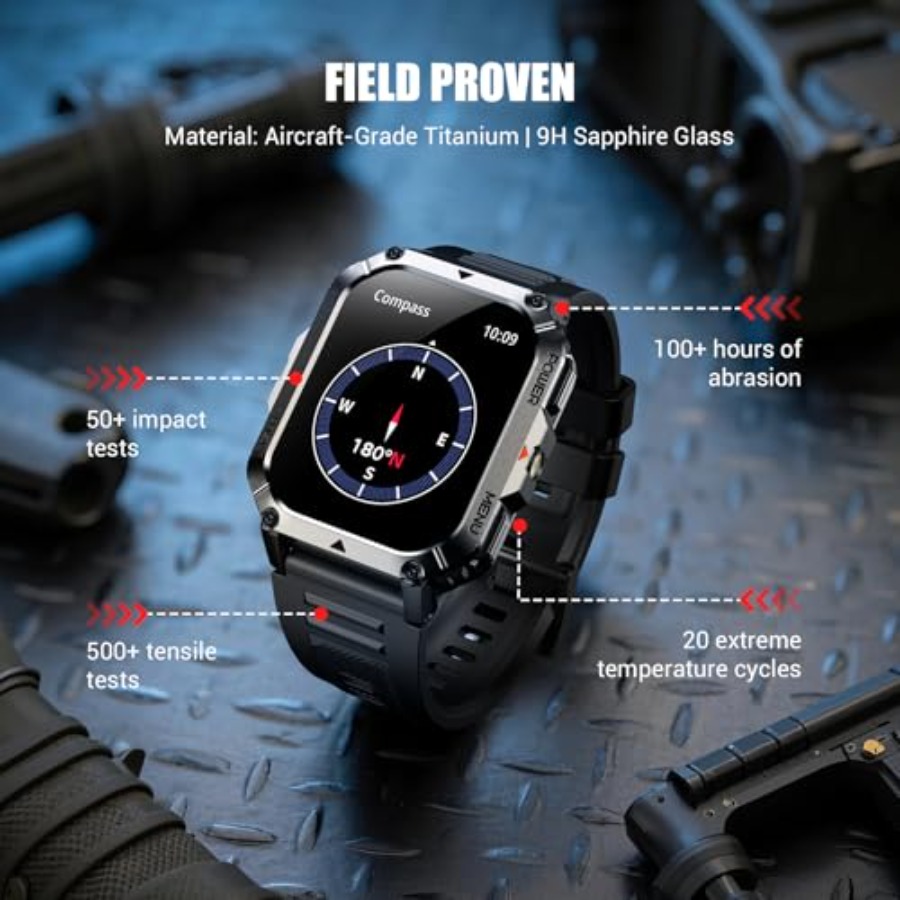 Military Tactical Smart Watche - Smartwatch Rugged Watches For Men ulasan dan harga