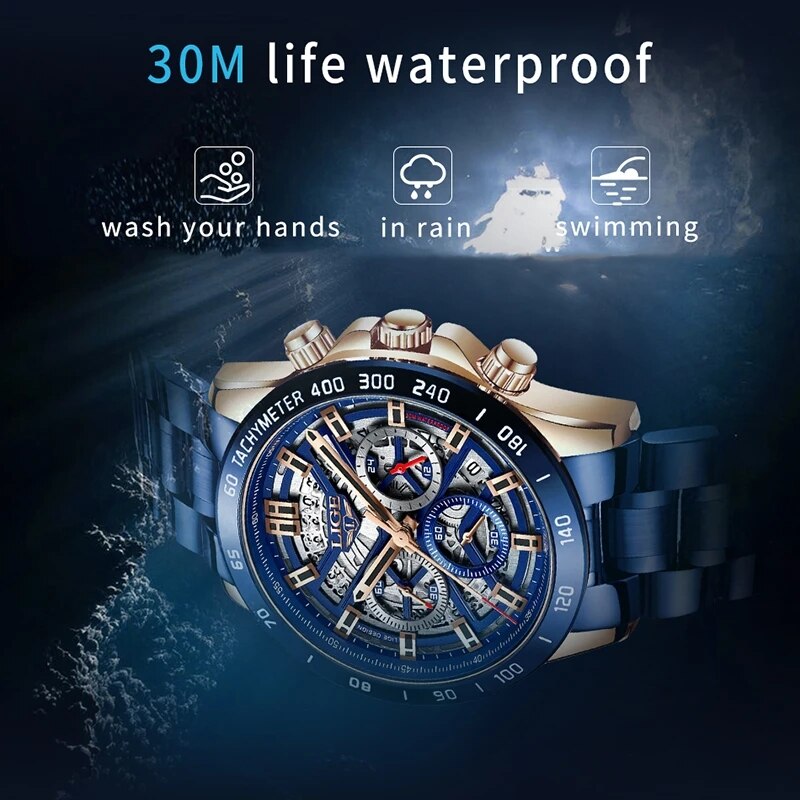 LIGE 2024 New Men Watch Top Br - Smartwatch Watches For Men Brands ulasan dan harga