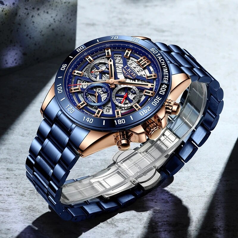 LIGE 2024 New Men Watch Top Br - Smartwatch Watches For Men Brands ulasan dan harga