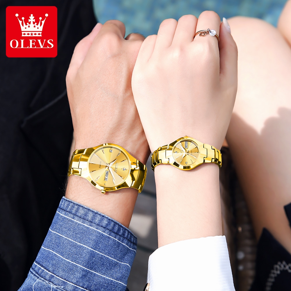 OLEVS TOP Brand Gold Watches f - Smartwatch Watches For Men Brands ulasan dan harga