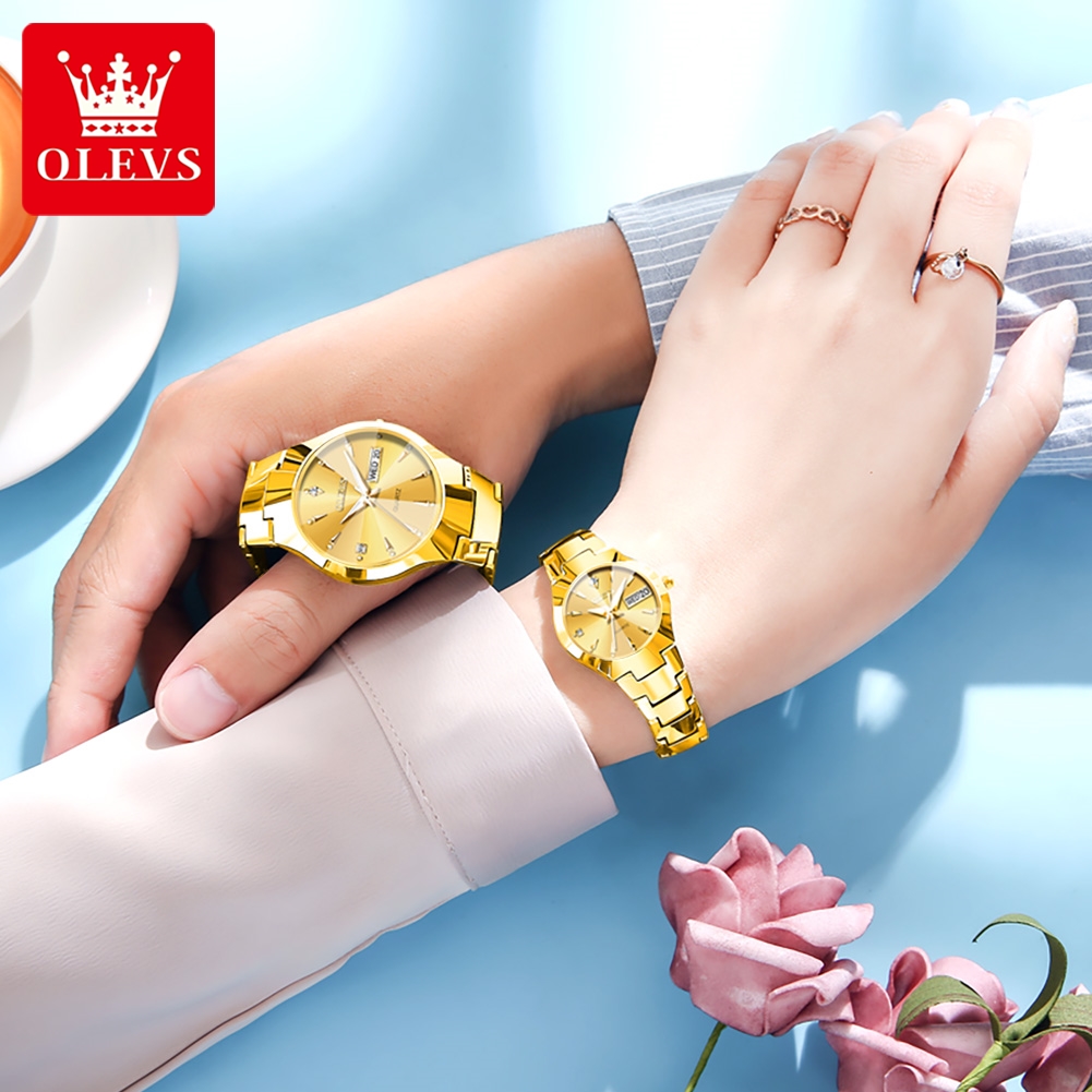 OLEVS TOP Brand Gold Watches f - Smartwatch Watches For Men Brands ulasan dan harga