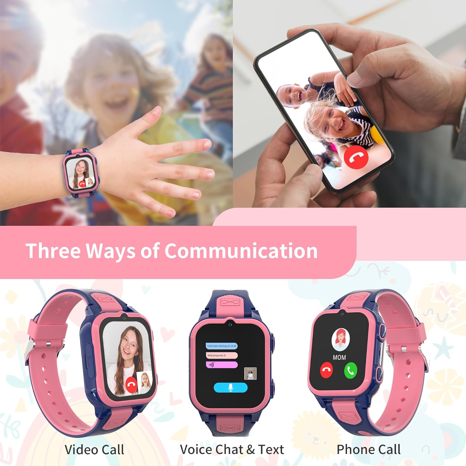 4G Kids Smart Watch with GPS T - Smartwatch Watches For Kid Girl ulasan dan harga