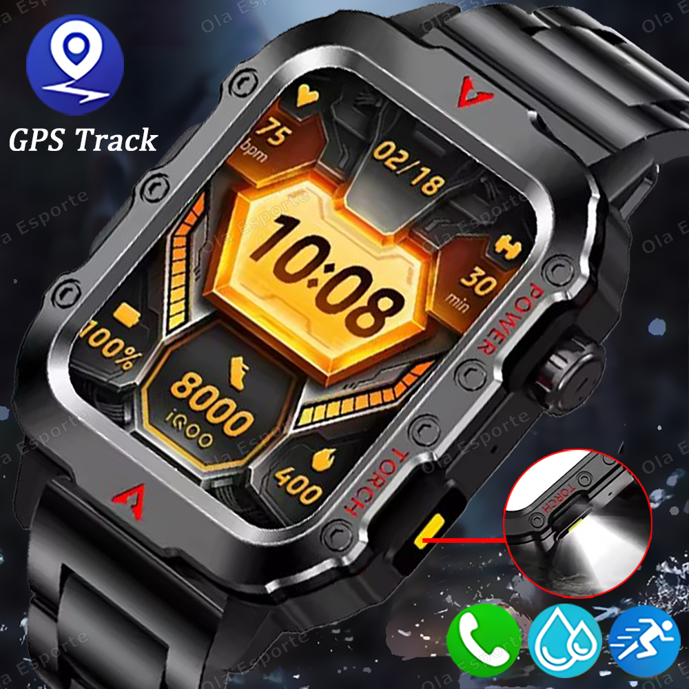 New Rugged Military GPS Track  - Smartwatch Rugged Watches For Men ulasan dan harga