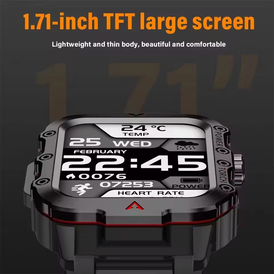 New Rugged Military GPS Track  - Smartwatch Rugged Watches For Men ulasan dan harga