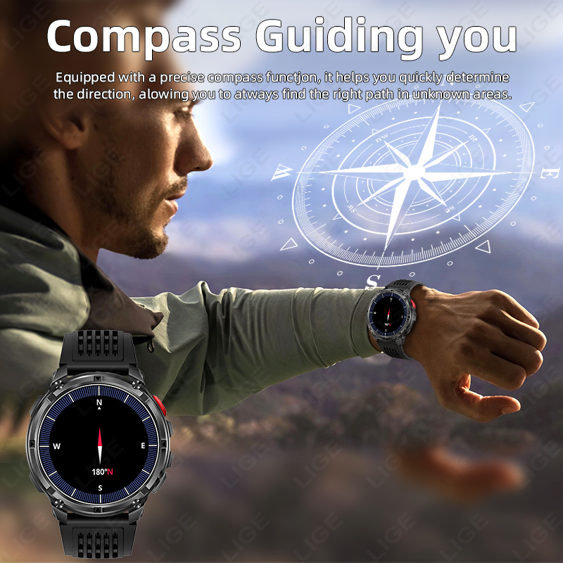 2026 Outdoors Military Smart W - Altimeter Compass Watch ulasan dan harga