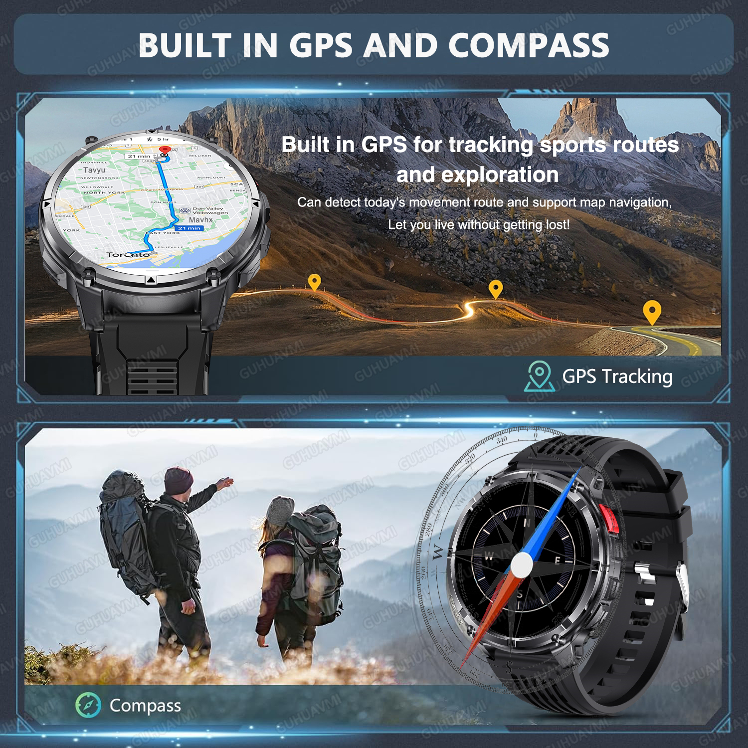 2026 New T-Rex3 Pro GPS Tracke - Smartwatch Rugged Watches For Men ulasan dan harga
