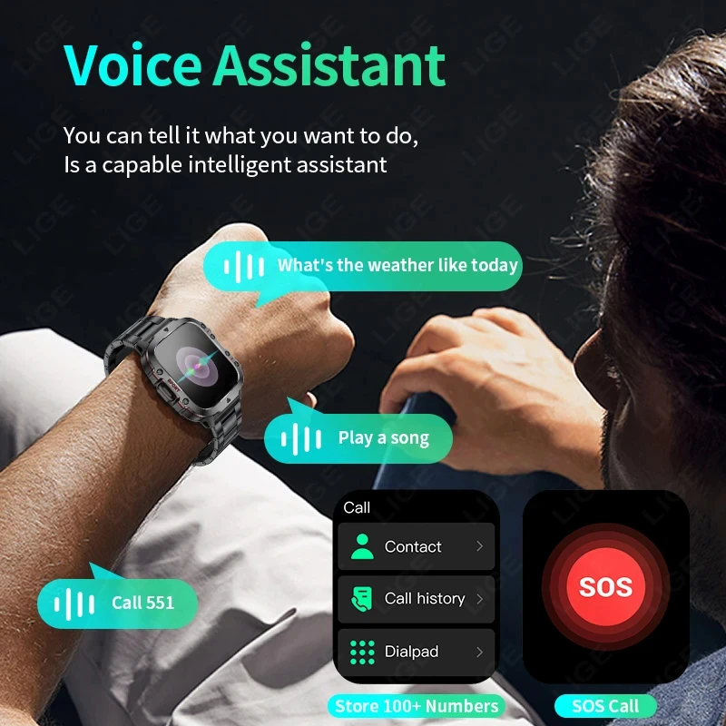 LIGE Outdoor Men's Sports Smar - Smartwatch Sports Watches For Women ulasan dan harga