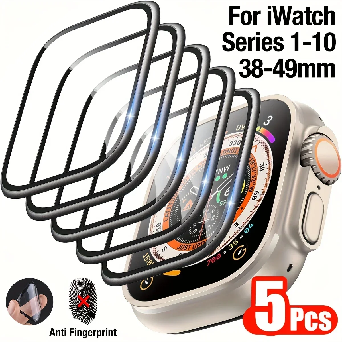 1-5pcs Anti-scratch Film For A - Iwatch Smartwatch ulasan dan harga