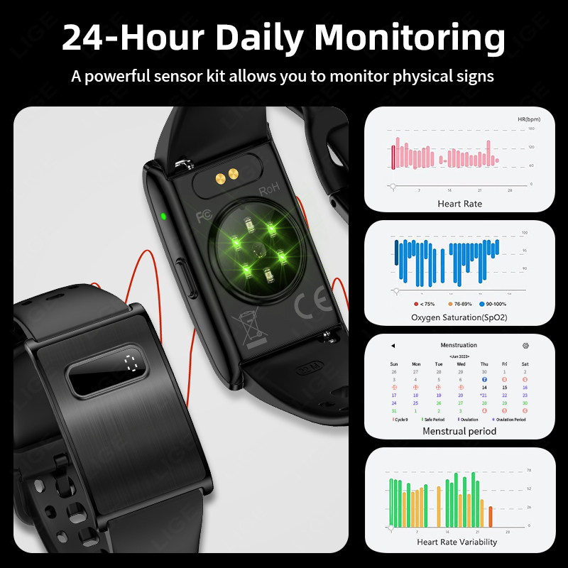 LIGE New Men's Digital Smart W - Smartwatch Running Watches For Men ulasan dan harga