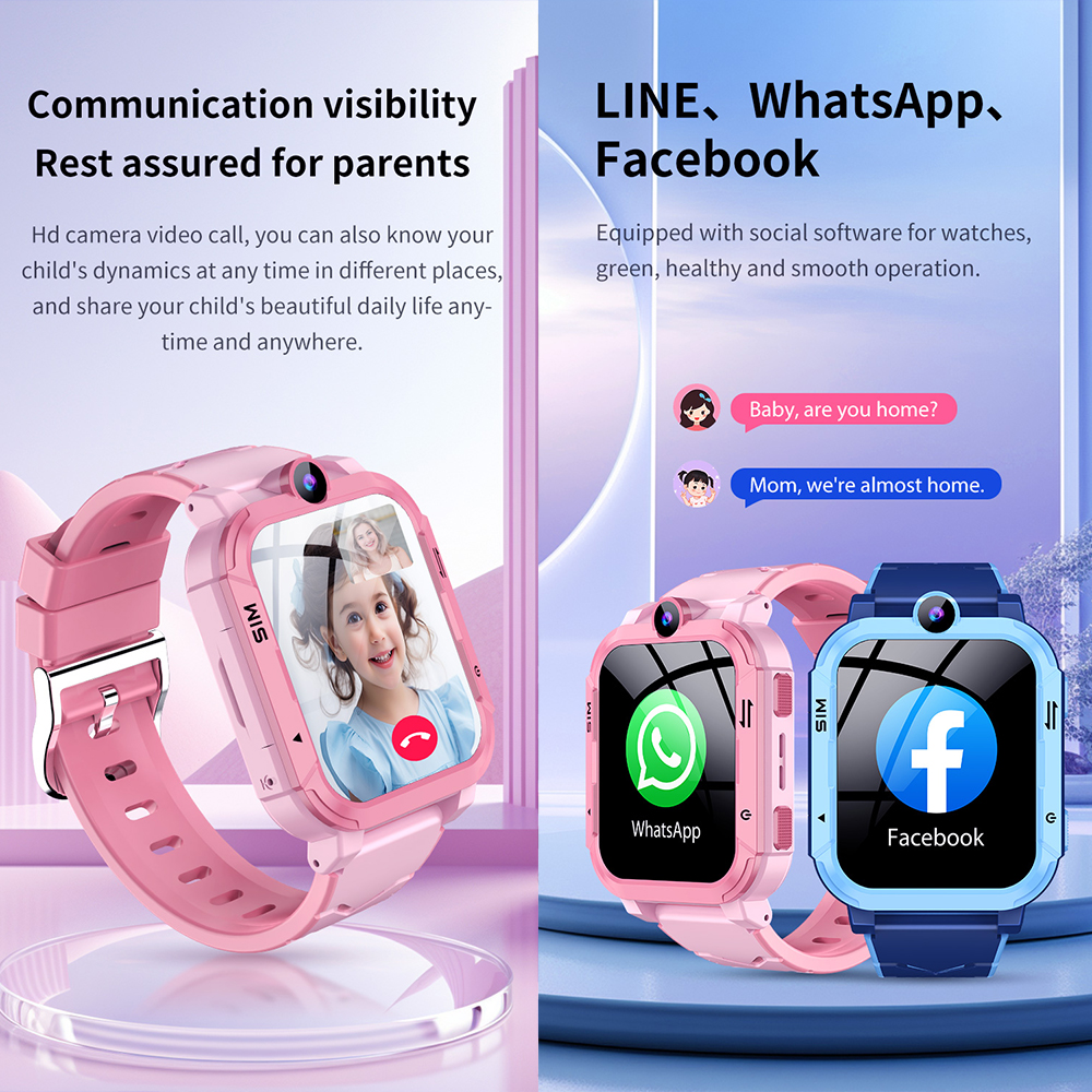 4G Kids Smart Watch Phone 1+8G - Smartwatch Watch Whatsapp ulasan dan harga