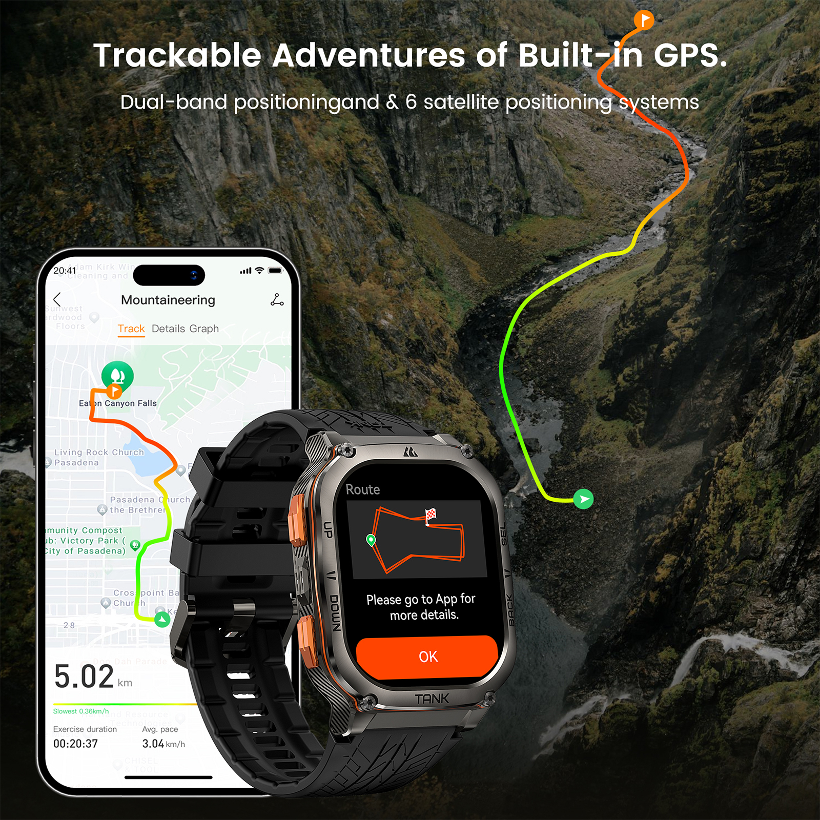 KOSPET TANK M3 Ultra GPS Smart - Altimeter Compass Watch ulasan dan harga