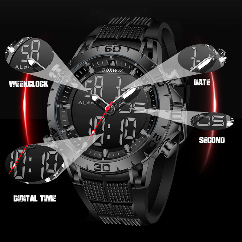 FOXBOX Mens Watches Sports Top - Smartwatch Watches For Men Brands ulasan dan harga