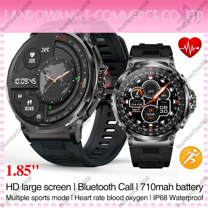 1.85 Inch HD Smart Watch, Blue - Smartwatch Watches With Bluetooth ulasan dan harga