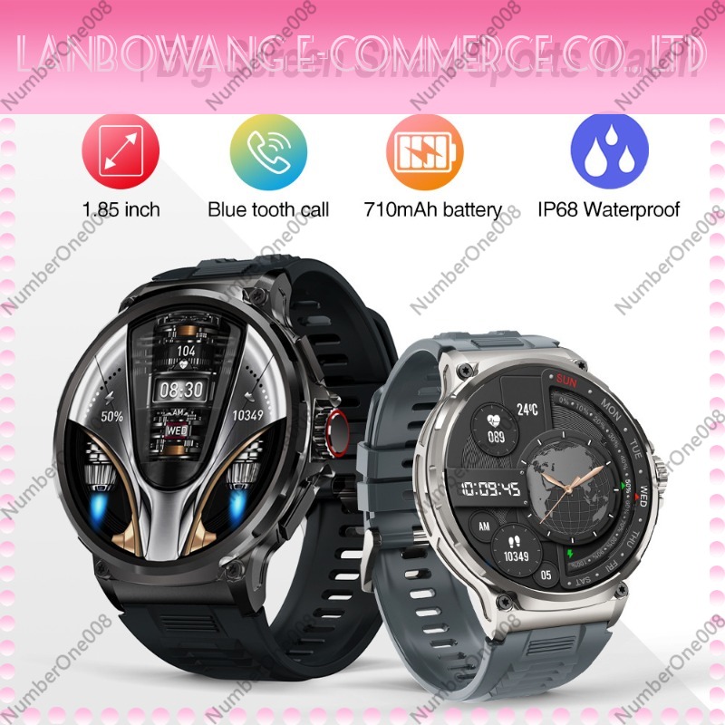 1.85 Inch HD Smart Watch, Blue - Smartwatch Watches With Bluetooth ulasan dan harga