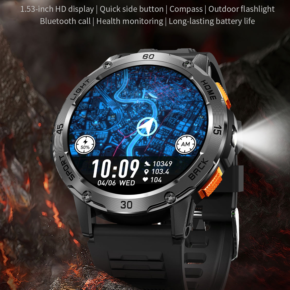 New Rugged Military Smart Watc - Smartwatch Rugged Watches For Men ulasan dan harga
