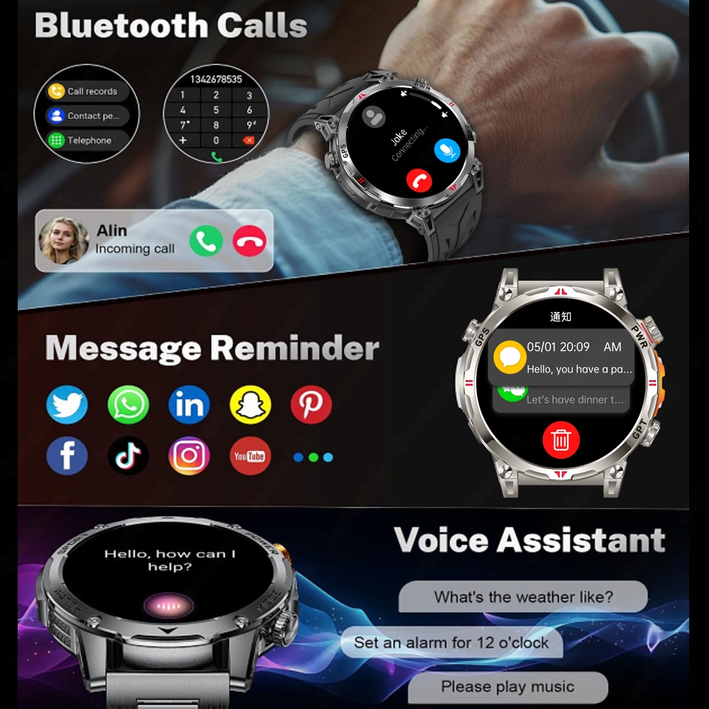 New Professional GPS Sports Sm - Smartwatch Running Watches For Men ulasan dan harga