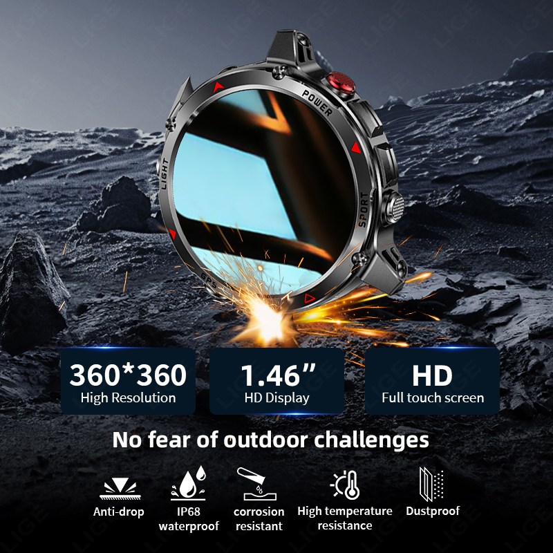 LIGE New Professional GPS Spor - Smartwatch Running Watches For Men ulasan dan harga