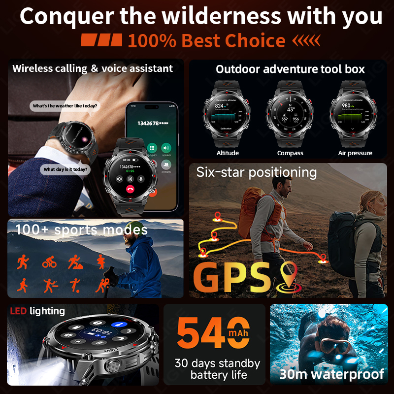 LIGE New Professional GPS Spor - Smartwatch Running Watches For Men ulasan dan harga