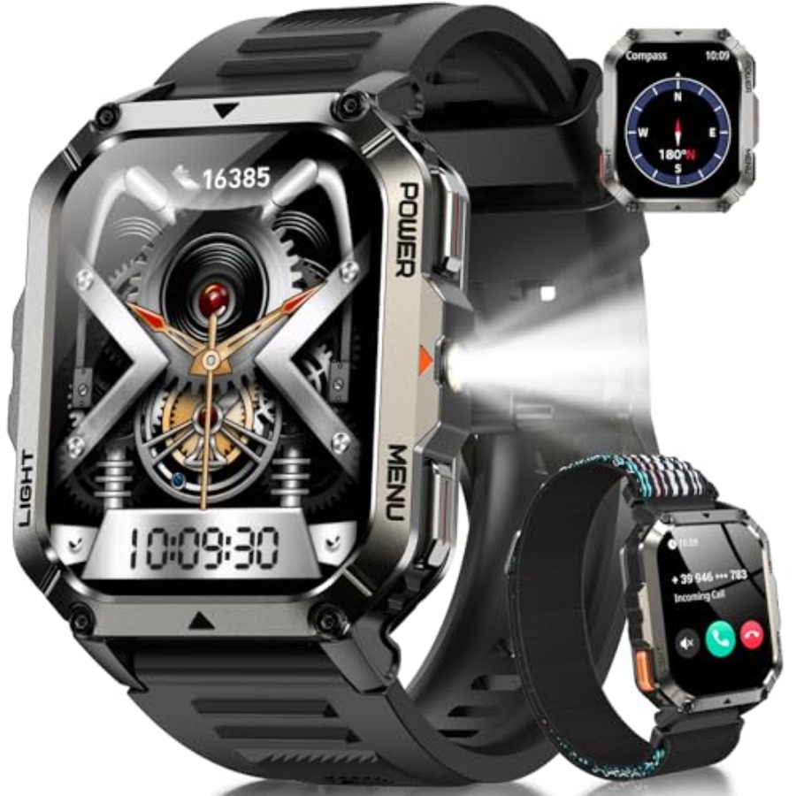Military Tactical Smart Watche - Smartwatch Rugged Watches For Men ulasan dan harga
