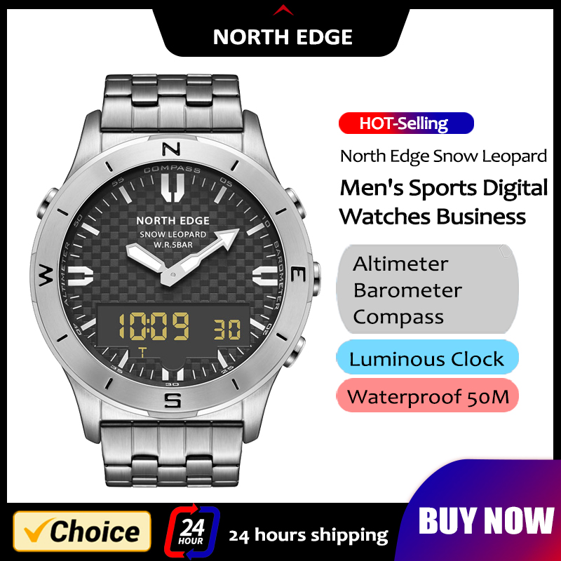 NORTH EDGE Men's Sports Digita - Altimeter Compass Watch ulasan dan harga